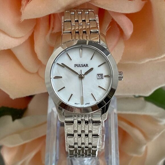 Pulsar by Seiko Classic Ladies Mother of Pearl Dial Watch - Picture 1 of 14